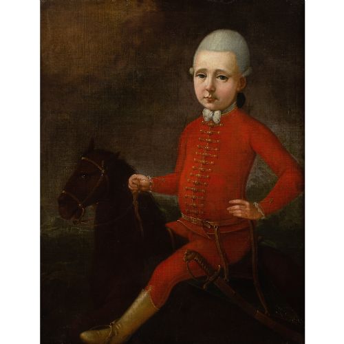 LATE 18THCENTURY AUSTRIAN SCHOOL PORTRAIT OF JOSEPH THADDUS GLASER VON GLASERSBERG ANTIQUE OIL PAINTING - ADDITIONAL PHOTO 1