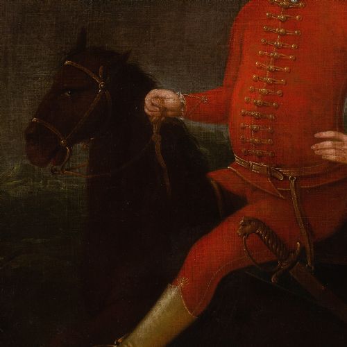 LATE 18THCENTURY AUSTRIAN SCHOOL PORTRAIT OF JOSEPH THADDUS GLASER VON GLASERSBERG ANTIQUE OIL PAINTING - ADDITIONAL PHOTO 5