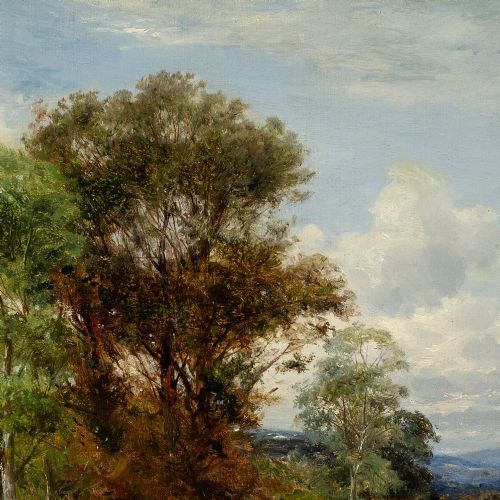 fig 6. Benjamin Williams Leader RA, On the Artro, Llanbedr, North Wales - Antique Oil Painting