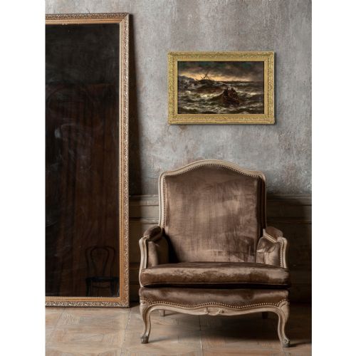 THOMAS ROSE MILES DAYBREAK AFTER THE STORM ANTIQUE OIL PAINTING - ADDITIONAL PHOTO 3