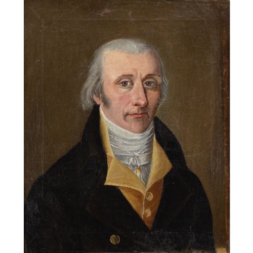 EARLY 19THCENTURY FRENCH SCHOOL PORTRAIT OF BARTHELEMY SIMON LOUIS DE MEDAILLE ANTIQUE OIL PAINTING - ADDITIONAL PHOTO 1