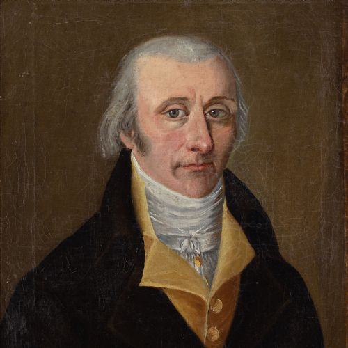 EARLY 19THCENTURY FRENCH SCHOOL PORTRAIT OF BARTHELEMY SIMON LOUIS DE MEDAILLE ANTIQUE OIL PAINTING - ADDITIONAL PHOTO 2