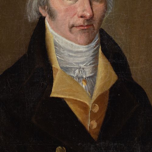 EARLY 19THCENTURY FRENCH SCHOOL PORTRAIT OF BARTHELEMY SIMON LOUIS DE MEDAILLE ANTIQUE OIL PAINTING - ADDITIONAL PHOTO 5