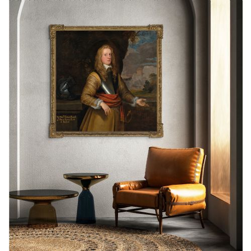JOHN HAYLS ATTRIBUTED PORTRAIT OF THE HONOURABLE EDWARD RUSSELL ANTIQUE OIL PAINTING - ADDITIONAL PHOTO 2