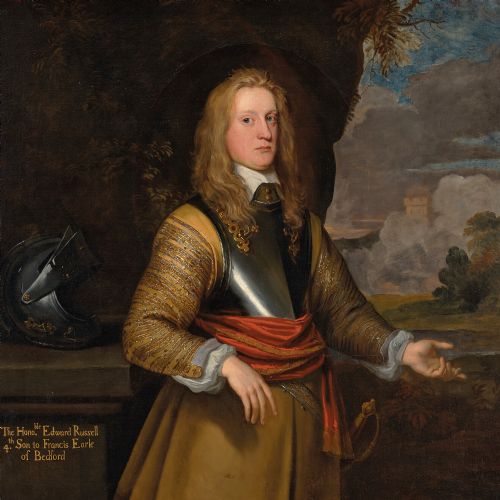 JOHN HAYLS ATTRIBUTED PORTRAIT OF THE HONOURABLE EDWARD RUSSELL ANTIQUE OIL PAINTING - ADDITIONAL PHOTO 5