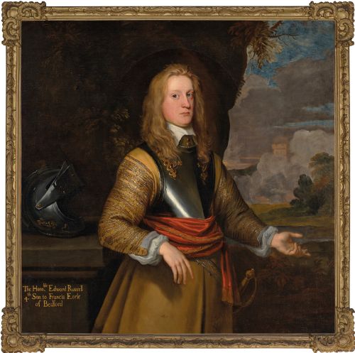 john hayls attributed portrait of the honourable edward russell antique oil painting - CATEGORY: ANTIQUE ART - DATED 17TH CENTURY