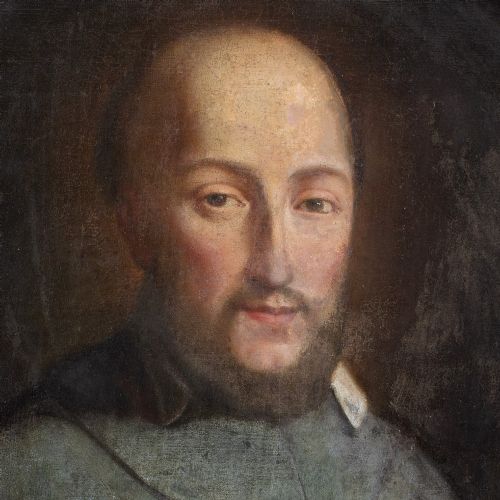 MID18THCENTURY ITALIAN SCHOOL PORTRAIT OF SAINT FRANCIS DE SALES ANTIQUE OIL PAINTING - ADDITIONAL PHOTO 7