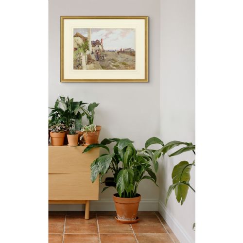 MARY SOPHIA HAGARTY PORLOCK WEIR ANTIQUE WATERCOLOUR - ADDITIONAL PHOTO 3