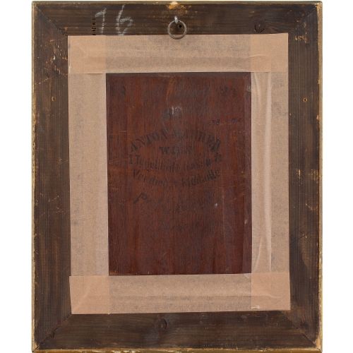 RUDOLF HAUSLEITHNER PORTRAIT OF A WOMAN IN PROFILE ANTIQUE OIL PAINTING - ADDITIONAL PHOTO 8