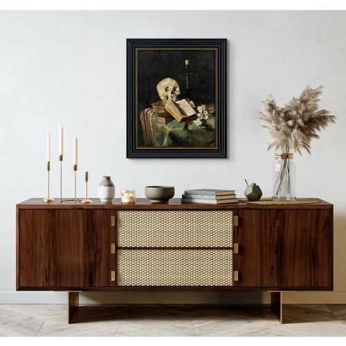 PAULA WILDHACK MEMENTO MORI ANTIQUE OIL PAINTING - ADDITIONAL PHOTO 3