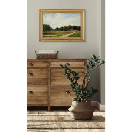 AXEL SCHOVELIN DYREHAVEN COPENHAGEN ANTIQUE OIL PAINTING - ADDITIONAL PHOTO 2