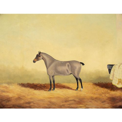 EDWARD GARRAWAY PORTRAIT OF TOTTIE ANTIQUE OIL PAINTING - ADDITIONAL PHOTO 1