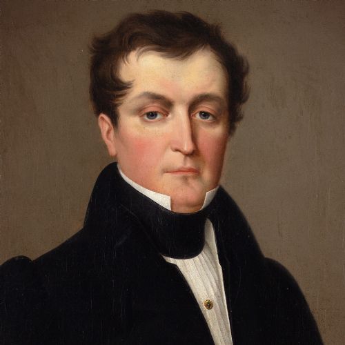 19THCENTURY ENGLISH SCHOOL PORTRAIT OF A GENTLEMAN ANTIQUE OIL PAINTING - ADDITIONAL PHOTO 4
