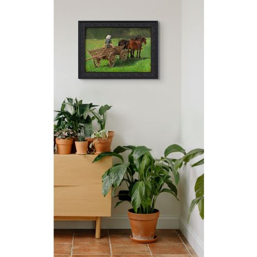 FRANTS HENNINGSEN STUDY FOR THE HARVESTERS ANTIQUE OIL PAINTING - ADDITIONAL PHOTO 2
