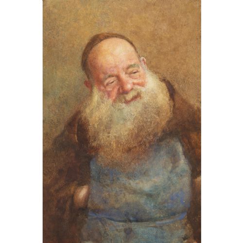 WILLIAM JOHN WAINWRIGHT RWS RBA AN ELDERLY CAPUCHIN WITH APRON ANTIQUE WATERCOLOUR - ADDITIONAL PHOTO 1