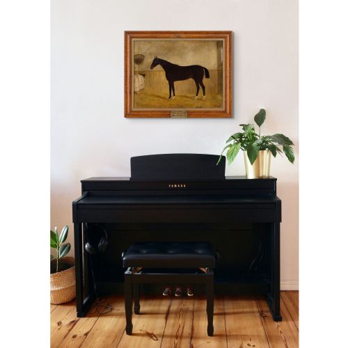 JAMES BLAZEBY INKERMAN IN A STABLE ANTIQUE OIL PAINTING - ADDITIONAL PHOTO 2