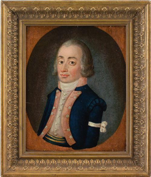late 18thcentury french school pair of companion portraits antique oil painting - CATEGORY: ANTIQUE ART - DATED 18TH CENTURY