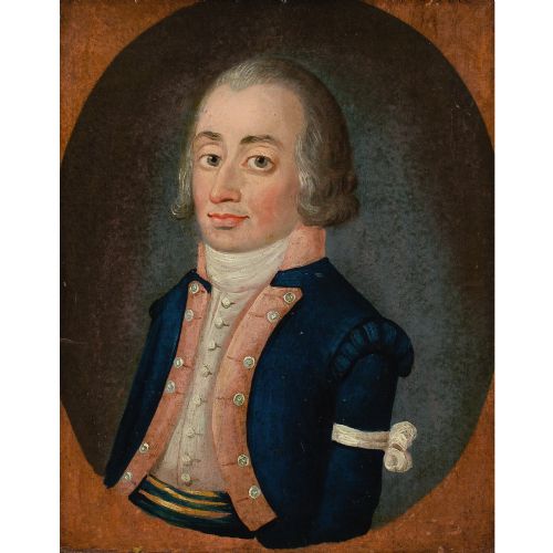 LATE 18THCENTURY FRENCH SCHOOL PAIR OF COMPANION PORTRAITS ANTIQUE OIL PAINTING - ADDITIONAL PHOTO 3