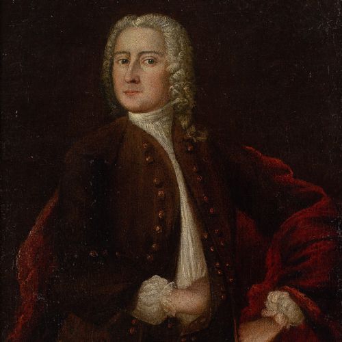 AMALIA VON KNIGSMARCK CIRCLE PORTRAIT OF A NOBLEMAN ANTIQUE OIL PAINTING - ADDITIONAL PHOTO 6