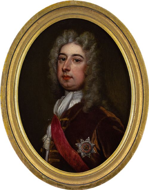 18thcentury english school portrait of spencer compton earl of wilmington antique oil painting - CATEGORY: ANTIQUE ART - DATED 18TH CENTURY