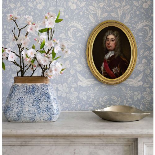 18THCENTURY ENGLISH SCHOOL PORTRAIT OF SPENCER COMPTON EARL OF WILMINGTON ANTIQUE OIL PAINTING - ADDITIONAL PHOTO 2