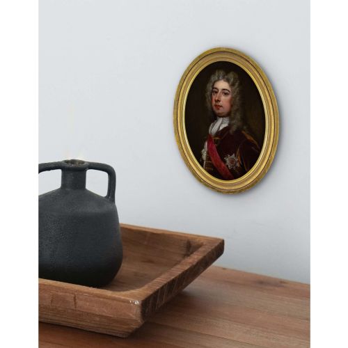 18THCENTURY ENGLISH SCHOOL PORTRAIT OF SPENCER COMPTON EARL OF WILMINGTON ANTIQUE OIL PAINTING - ADDITIONAL PHOTO 3