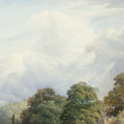 CHARLES DAVIDSON HAYMAKING LEWES SUSSEX ANTIQUE WATERCOLOUR - ADDITIONAL PHOTO 7