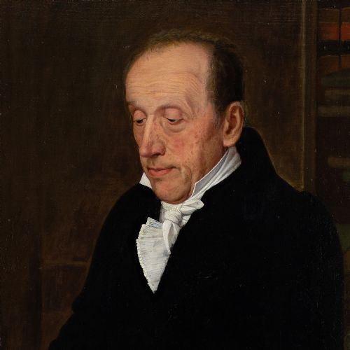 LUKAS KIRNER PORTRAIT OF JOHANN GEORG FINCKH ANTIQUE OIL PAINTING - ADDITIONAL PHOTO 4