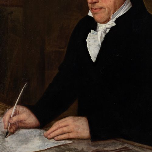 LUKAS KIRNER PORTRAIT OF JOHANN GEORG FINCKH ANTIQUE OIL PAINTING - ADDITIONAL PHOTO 5