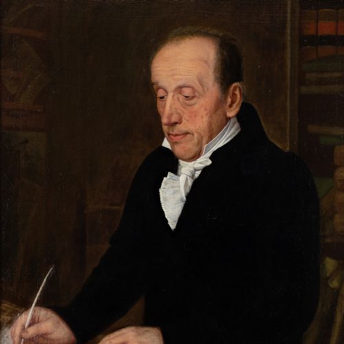 LUKAS KIRNER PORTRAIT OF JOHANN GEORG FINCKH ANTIQUE OIL PAINTING - ADDITIONAL PHOTO 6
