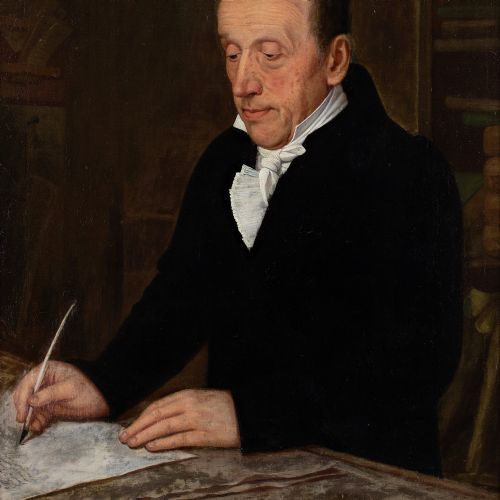 LUKAS KIRNER PORTRAIT OF JOHANN GEORG FINCKH ANTIQUE OIL PAINTING - ADDITIONAL PHOTO 7