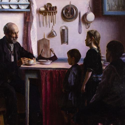 SOPHUS VERMEHREN EN ALMISSE ANTIQUE OIL PAINTING - ADDITIONAL PHOTO 7
