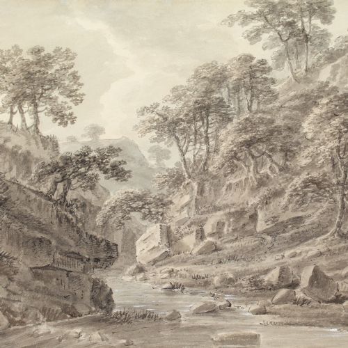 AMOS GREEN NEAR INGLETON YORKSHIRE ANTIQUE WATERCOLOUR - ADDITIONAL PHOTO 4
