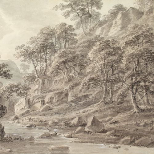 AMOS GREEN NEAR INGLETON YORKSHIRE ANTIQUE WATERCOLOUR - ADDITIONAL PHOTO 5