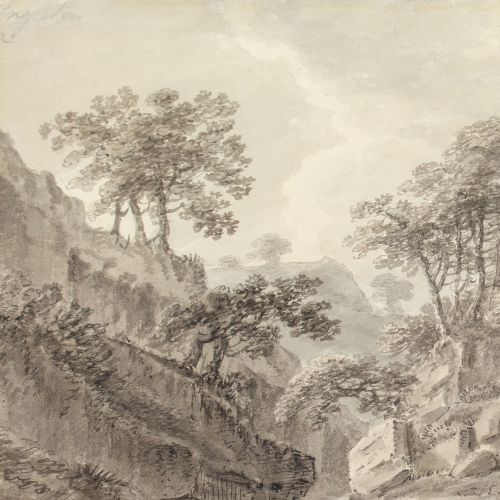 AMOS GREEN NEAR INGLETON YORKSHIRE ANTIQUE WATERCOLOUR - ADDITIONAL PHOTO 7