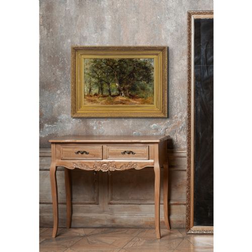 WILLIAM GOSLING RBA AN OAK TREE IN A SUNLIT GLADE ANTIQUE OIL PAINTING - ADDITIONAL PHOTO 2