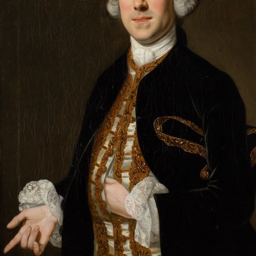 HENRY PICKERING CIRCLE PORTRAIT OF A GENTLEMAN WITH A TRICORN ANTIQUE OIL PAINTING - ADDITIONAL PHOTO 7