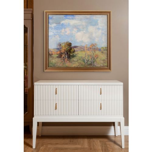 JOHN CAMPBELL MITCHELL RSA SUMMER DAY ANTIQUE OIL PAINTING - ADDITIONAL PHOTO 4