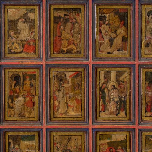 EARLY 17TH CENTURY GERMAN SCHOOLVITA CHRISTI THIRTY MINIATURES INK AND PIGMENT WITH GILT ON PAPER - ADDITIONAL PHOTO 5