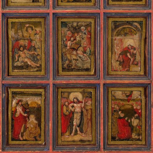 EARLY 17TH CENTURY GERMAN SCHOOLVITA CHRISTI THIRTY MINIATURES INK AND PIGMENT WITH GILT ON PAPER - ADDITIONAL PHOTO 7