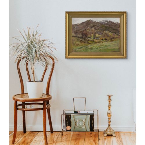 BJRN SMITHHALD MOUNTAIN FARM ANTIQUE OIL PAINTING - ADDITIONAL PHOTO 5