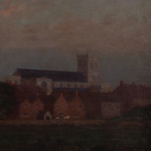 ALLEN G FOLLIOTTSTOKES SUNDAY EVENING CORNWALL ANTIQUE OIL PAINTING - ADDITIONAL PHOTO 7
