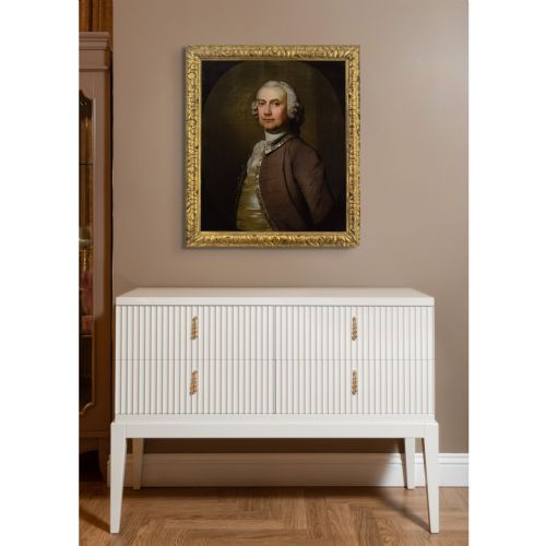 FRANS VAN DER MIJN PORTRAIT OF A GENTLEMAN ANTIQUE OIL PAINTING - ADDITIONAL PHOTO 2