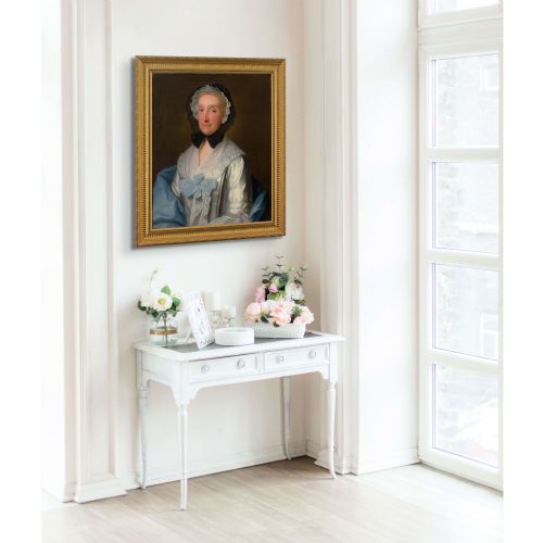 MID18THCENTURY ENGLISH SCHOOL PORTRAIT OF A LADY ANTIQUE OIL PAINTING - ADDITIONAL PHOTO 1