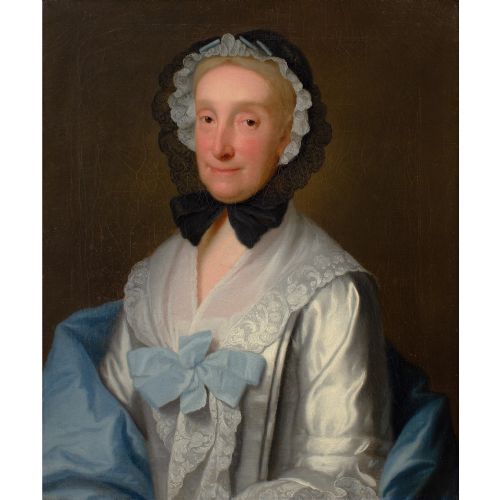 MID18THCENTURY ENGLISH SCHOOL PORTRAIT OF A LADY ANTIQUE OIL PAINTING - ADDITIONAL PHOTO 2