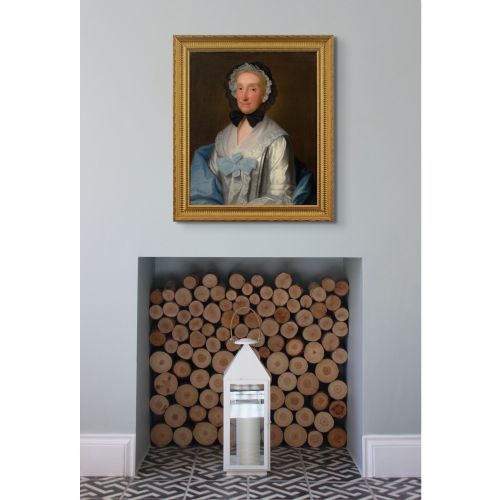 MID18THCENTURY ENGLISH SCHOOL PORTRAIT OF A LADY ANTIQUE OIL PAINTING - ADDITIONAL PHOTO 3