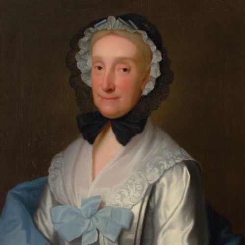MID18THCENTURY ENGLISH SCHOOL PORTRAIT OF A LADY ANTIQUE OIL PAINTING - ADDITIONAL PHOTO 4