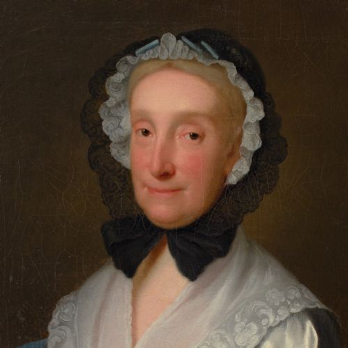 MID18THCENTURY ENGLISH SCHOOL PORTRAIT OF A LADY ANTIQUE OIL PAINTING - ADDITIONAL PHOTO 6