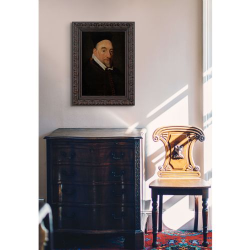 MID17THCENTURY FLEMISH SCHOOL PORTRAIT OF CORNELIUS JANSSEN ANTIQUE OIL PAINTING - ADDITIONAL PHOTO 2