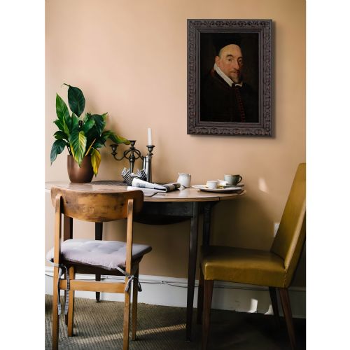 MID17THCENTURY FLEMISH SCHOOL PORTRAIT OF CORNELIUS JANSSEN ANTIQUE OIL PAINTING - ADDITIONAL PHOTO 3